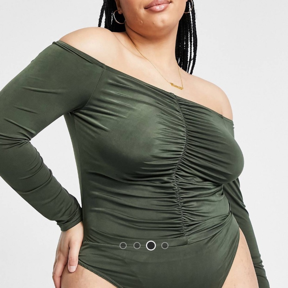 Missguided plus long sleeve bodysuit